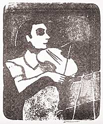#511 ~ Stevenson - Untitled - The Violinist  #10/12