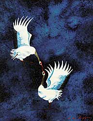 #512 ~ Sugiyama - Untitled - Two Cranes