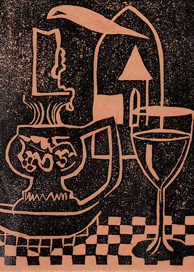 #2019 ~ Bates - Untitled - Still Life with Candle and Wine