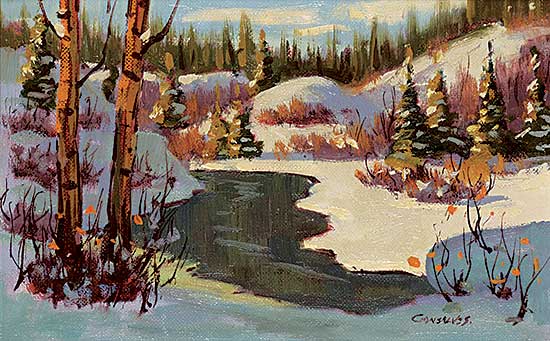 #2114 ~ Gonsalves - Untitled - Winter Stream