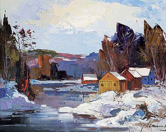 #2214 ~ Marich - Untitled - Cottages in Winter