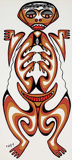 #2257 ~ Odjig - Untitled - Frog Spirit