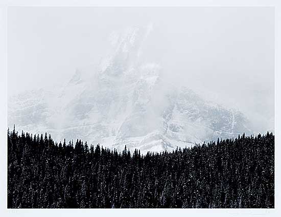 #2284 ~ Richards - Untitled - Mountain Beyond the Trees [Canadian Rockies Series]