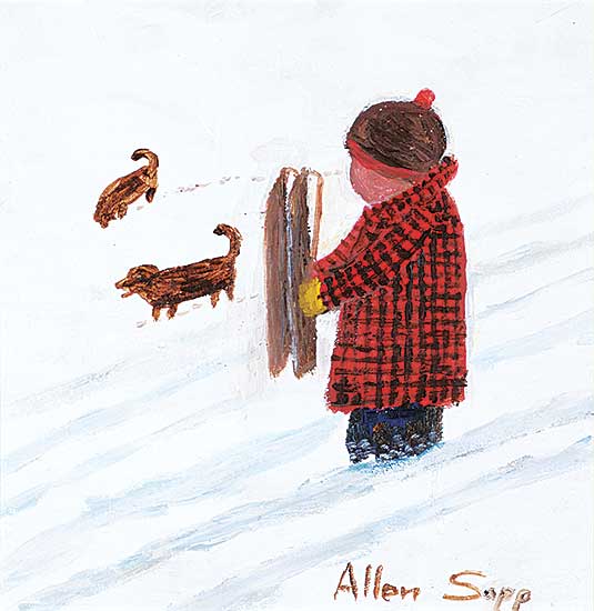 #2301 ~ Sapp - Kid with Sleigh