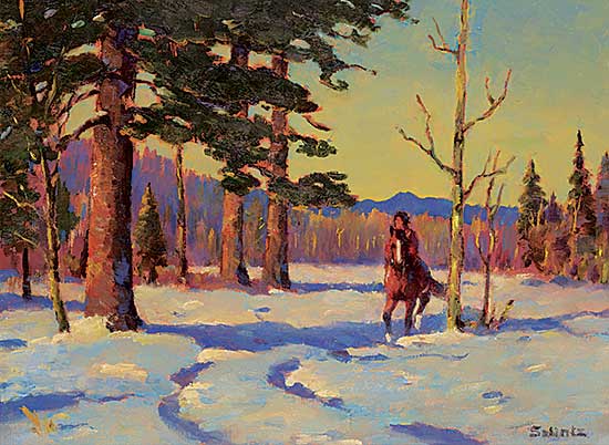 #2302 ~ Schintz - Untitled - Winter Rider