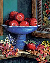 #2259 ~ Ough - Untitled - Apples in a Bowl