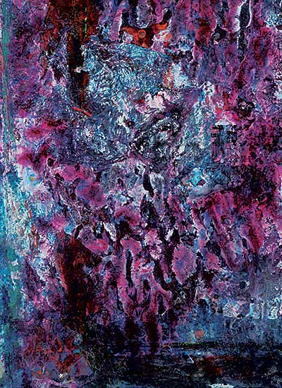 #2052 ~ Ulrich - Untitled - Very Berry Abstract