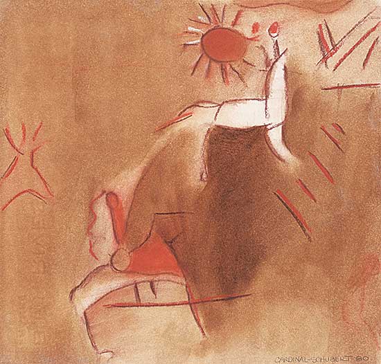 #2087 ~ Cardinal-Schubert - Untitled - Sun Rider