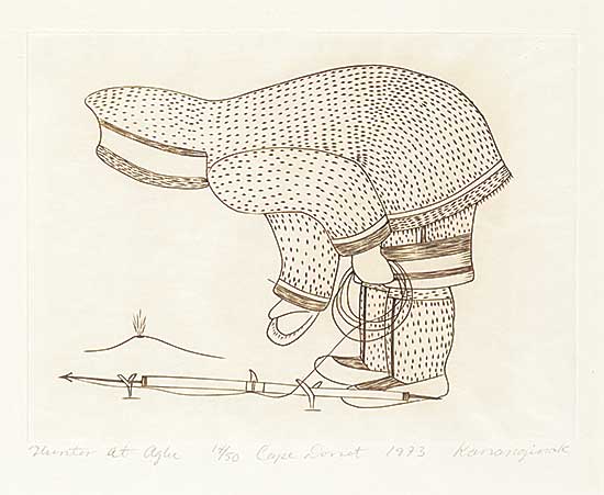 #2177 ~ Pootoogook - Hunter at Aglu  #14/50
