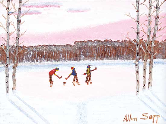 #2203 ~ Sapp - Untitled - Hockey at Sunset