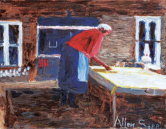 #2205 ~ Sapp - Untitled - Nokum Making Bannock