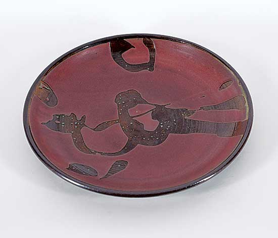 #2334 ~ Dexter - Untitled - Stoneware Charger Plate