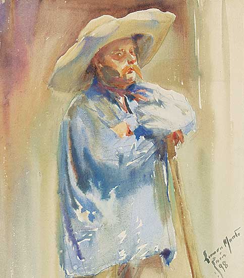 #90 ~ Lyall - Untitled - Portrait of a Paris Workman