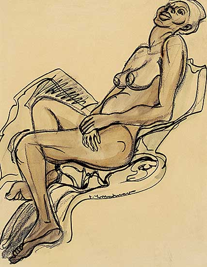 #411 ~ Brandtner - Reclining Nude