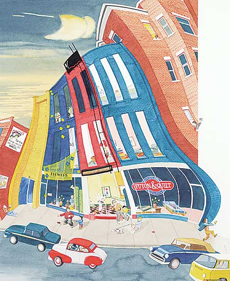 #436 ~ Farand - Untitled - Surreal City Street