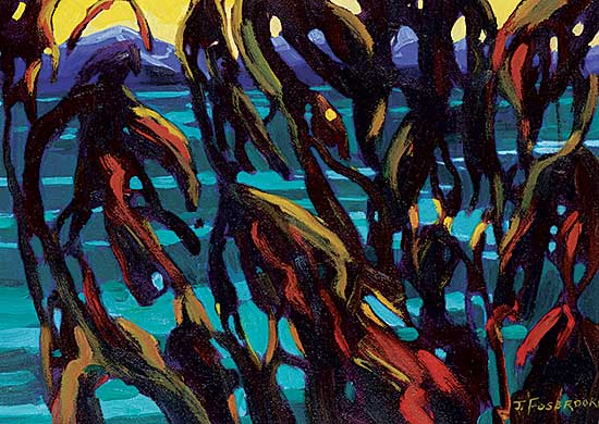 #437 ~ Fosbrooke - Untitled - Leafy Lake View