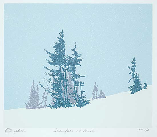 #1053 ~ Campbell - Snowfall at Dusk  #AP 1/3