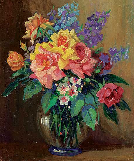 #1090 ~ Elliott - Untitled - Floral Still Life