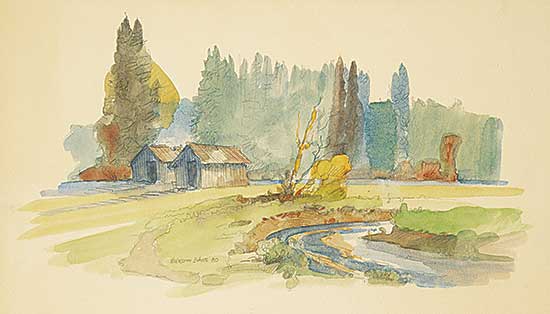 #1093 ~ Evans - Untitled - Country View