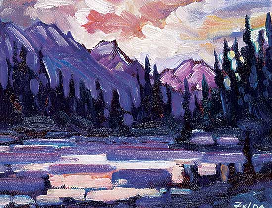 #1099 ~ Faye Nelson - Canmore Sunset