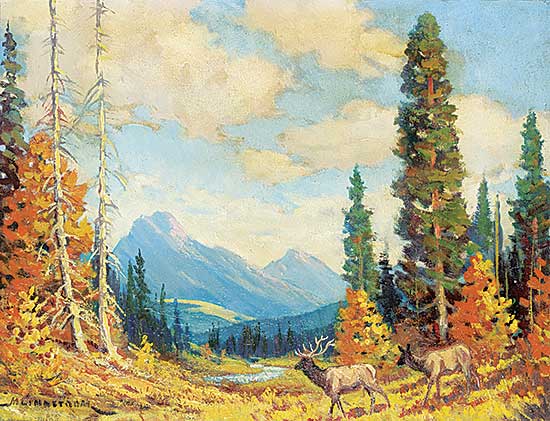 #1202 ~ Lindstrom - Untitled - Serene Mountainscape
