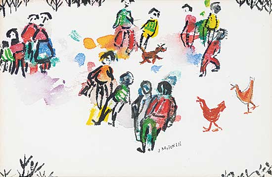 #1253 ~ Mitchell - Untitled - Gathering at the Park