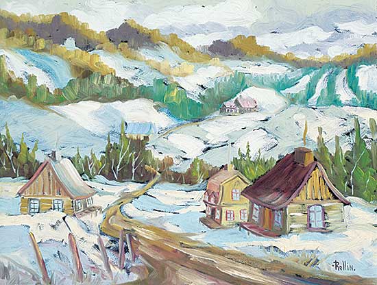 #1313 ~ Rollin - Hiver Dans Charlevoix Quebec
