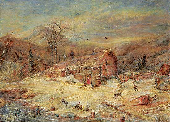 #1321 ~ School - Untitled - Cabin in the Snow #1321 ~ School - Untitled - Cabin in the Snow
