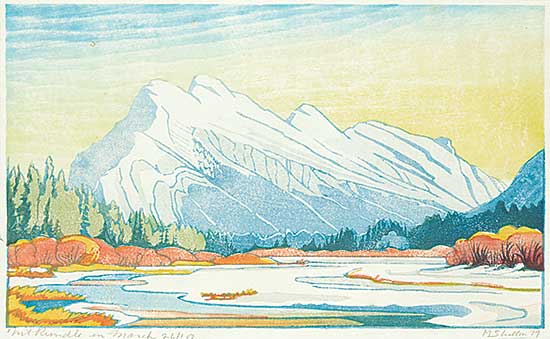 #1339 ~ Shelton - Mt. Rundle in March  #26/100