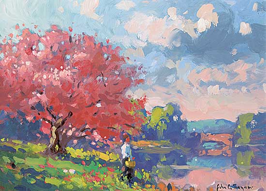 #1374 ~ Traynor - Untitled - New England Pastoral Scene