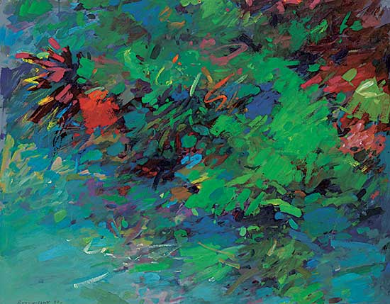 #1384 ~ Van Loon - Untitled - Lush Foliage
