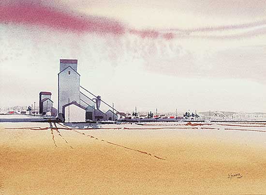 #1394 ~ Weber - Untitled - Elevators at Dusk