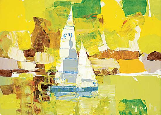 #1415 ~ Yeats - Untitled - Abstract Ship