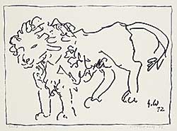 #1411 ~ Wohlfarth - Untitled - The Lion  #50/8