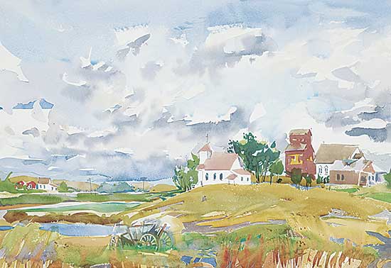 #740 ~ Laycock - Untitled - Prairie Hamlet