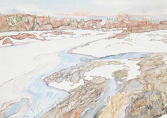 #816 ~ Rockett - Untitled - Spring Thaw Melting