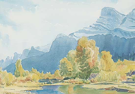 #831 ~ Shelton - Mt. Rundle from Peyto