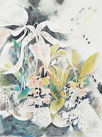 #893 ~ Young - Two Orchids