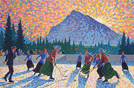 #18 ~ Brownridge - Hockey in Skirts - Banff 1912
