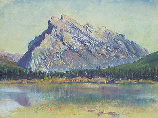 #55 ~ de Grandmaison - Mount Rundle, Banff National Park, View from Vermillion Lake