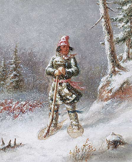 #98 ~ Krieghoff - Hunter in a Blizzard