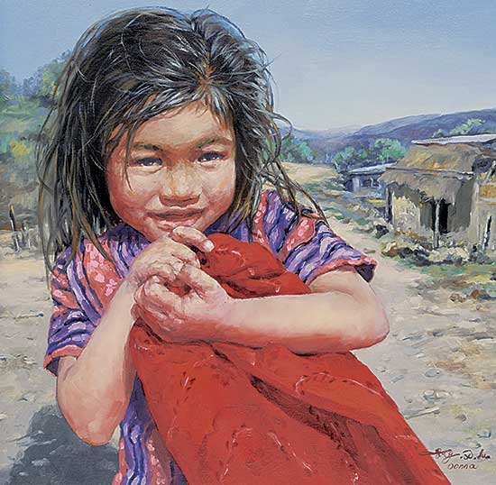 #313 ~ Zhang - Untitled - Holding Her Blanket