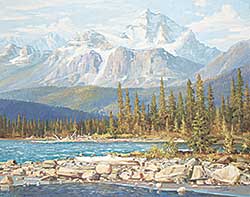 #44 ~ Crockford - Mt. Fryatt and Athabasca River, Alberta
