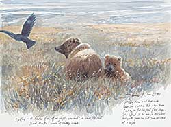 #309 ~ Seerey-Lester - Untitled - Grizzly Sow and Her Cub