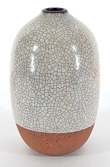 #2199 ~ Lindoe - Untitled - Crack Patterned Vase