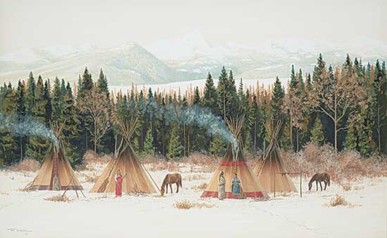 #2326 ~ Surber - Untitled - Winter Encampment