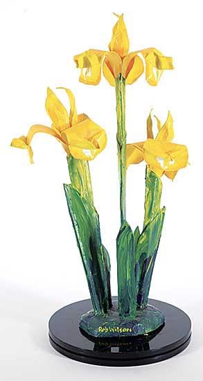 #2374 ~ Wilson - Three Golden Irises II