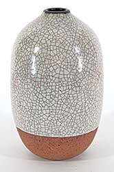 #2199 ~ Lindoe - Untitled - Crack Patterned Vase