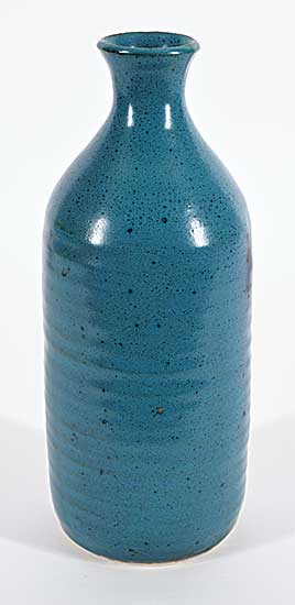 #2223 ~ Ceramic Arts Calgary - Untitled - Teal Bottle Vase