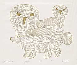 #2012 ~ Ashevak - Bear and Owls  #26/50